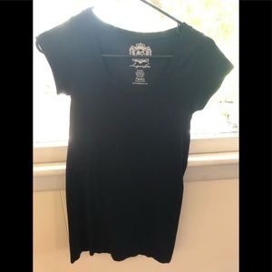 Black nylon spandex top